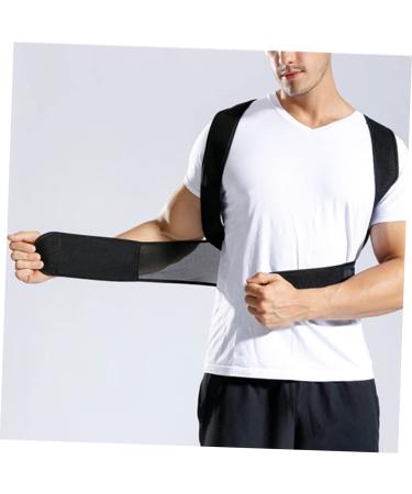 FOMIYES Lumbar Support Posture Brace - XXL Black Posture Support Belt for Men | International Shipping Available - Buy Online on GoSupps.com