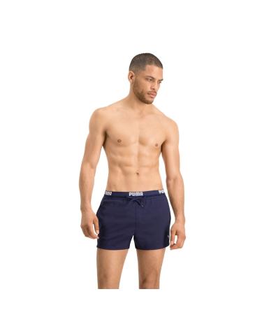 PUMA Men's Logo Length Swim Shorts M Navy