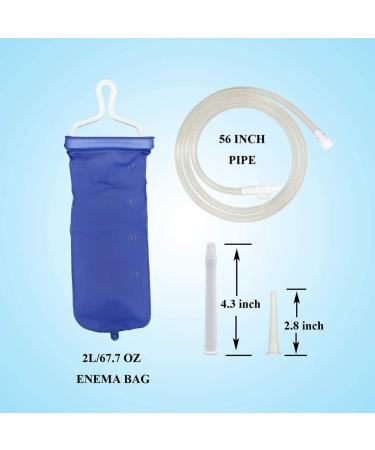 Kimilike 2L Reusable Travel Enema Kit | Non-Toxic Silicone Coffee & Water Colon Cleaning Bags & Accessories - Buy Online on GoSupps.com