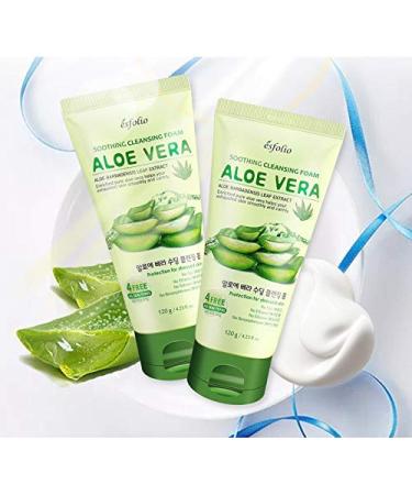 Esfolio Aloe Vera Face Washing Cream - 120g | Moisturizing & Deep Cleansing Foam - Buy Online on GoSupps.com