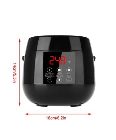 Intelligent LED Display Wax Heater Set - Hair Removal Wax Warmer with Beans & Sticks | Shop Black Wax Heater for Smooth Skin - Buy Online on GoSupps.com