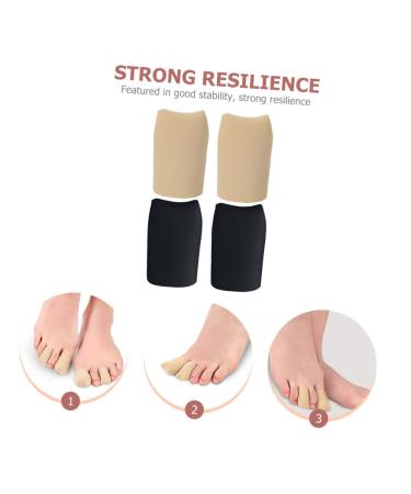 Buy 2 Pairs of Hand Toe Protector - Closed Toe Caps & Cushioning for Corns & Blisters | Portable Toe Tubes & Spacers - 4x2.6cm - Buy Online on GoSupps.com