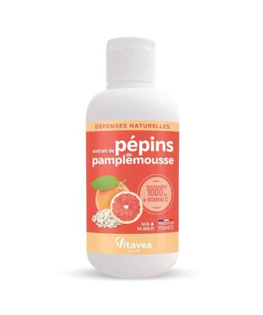 Vitavea - Extrait de P pins de Pamplemousse 100 ml + Vitamine C - Booste les d fenses naturelles - Forte concentration en bioflavono des - Immunit - 100 jours - Fabriqu en France 100 ml (Lot de 1)