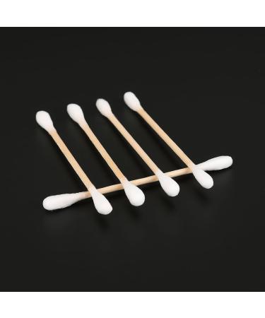 Toruiwa Double-Ended Cotton Swabs - Wooden Sticks for Makeup Removal Ear Cleaning & Wound Care - 100 Pieces - 8.5 x 2 x 7 cm - International Shipping Available - Buy Online on GoSupps.com