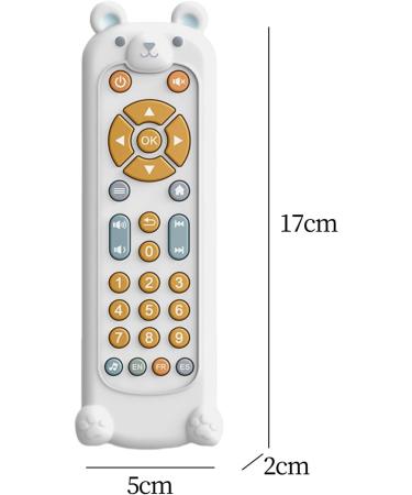 Buy Generic Remote Phone Playset - Realistic TV Remote Control Toy for Toddlers (1-3 Years) | Music & Fun in White Bear Case - Buy Online on GoSupps.com