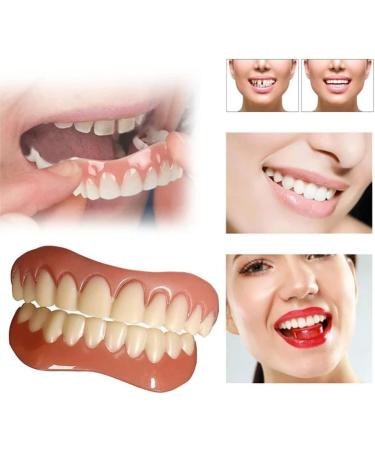 Women's Realistic Veneers Teeth - Upper and Lower Dentures for Missing Teeth - Buy Online on GoSupps.com