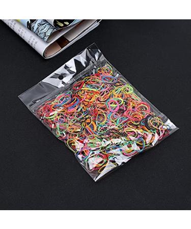 Mini Hair Ties 1000 Pack - Colorful Rubber Hair Bands for Girls | Elastic Small Hair Ties for Daily Hairstyles - Buy Online on GoSupps.com