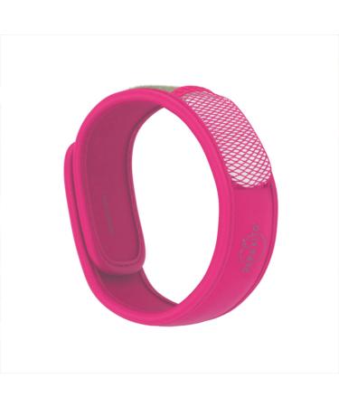 PARA'KITO Mosquito Insect & Bug Repellent Wristband - Waterproof  Outdoor Pest Repeller Bracelet w/Natural Essential Oils (Fuchsia) Fuschia