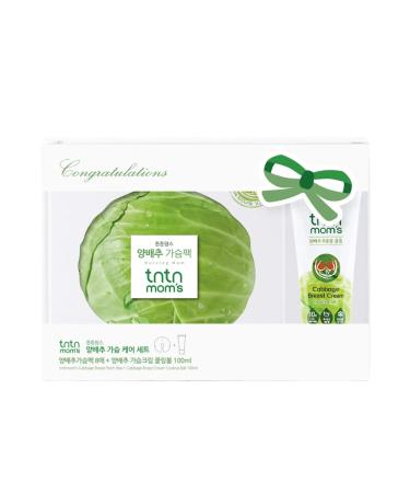 TNTN MOM'S Cabbage Breast Care Set - Patch 8EA + Cream 3.38 Fl oz No More Milk Flow Dry up Breastfeeding Vegan Pregnancy essentials