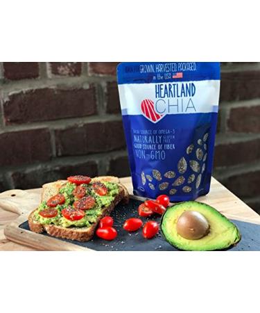 Heartland Chia  USA Grown Whole Raw Black Chia Seeds  12 oz | Sustainable  Non-GMO  Farm-direct - Buy Online on GoSupps.com