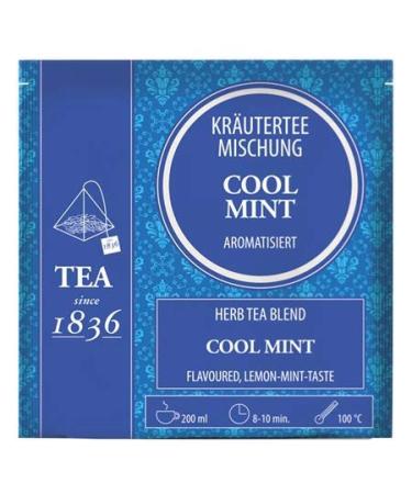 dethlefsen Herbal tea mixture CoolMint flavored 50 pyramid bags in a 2 g bag