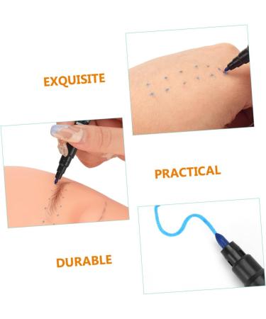 Baluue 10pcs Pen Pen Waterproof Brow Pencil Brow Pen Tool Pen Plastic Blue 13.9x1.8cm Blue - Buy Online on GoSupps.com