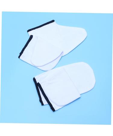 Healeved 2 Pairs Hand Treatment Cover Take a Bath Warm Gloves Wax Bath Hand Treatment Mitts Lipgloss Organizers Pearl Ponytail Hair Clip Tanning Mitt Spa Insulation Cotton - Buy Online on GoSupps.com
