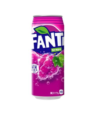 FANTA Japan Grape Flavoured Soft Drink Exotic Soda Drinks 500 ml (Pack of 1)