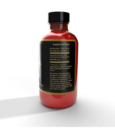Earth Clinic Colloidal Gold 20 ppm - 8 oz Natural Brain Support & Cognitive Function Aid | International Shipping Available - Buy Online on GoSupps.com