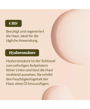 Vegan Face Serum with CBD and Hyaluronic Acid 30ml - Dermatologically tested rated "EXCELLENT" - Cruelty-free CBD cosmetics made in EU - Nordic Cosmetics Face Serum - Buy Online on GoSupps.com