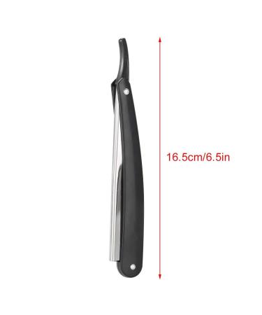Professional Carbon Steel Hairdresser Razor - Classic Straight Edge Shaving Blade for Salon Use - Black Hair Cutting Tool - Buy Online on GoSupps.com