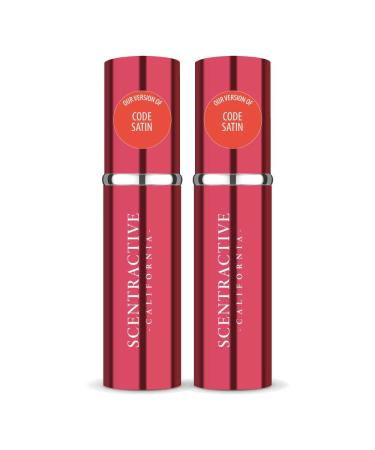 CA Perfume Impression of Code Satin For Women Replica Version Fragrance Dupes Concentrated Long Lasting Eau de Parfum Spray Refillable Atomizer Bottle 0.17 Fl Oz/5ml-X2 ARMN CODE SATIN IMPRESSION 0.34 Fl Oz (Pack of 1)