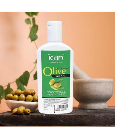 ican London Natural Olive Oil For Hair & skin 100ml - Buy Online on GoSupps.com