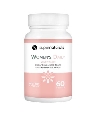 Super Naturals Health Multivitamin for Women Immune Defense Supplement Multivitamin Capsules Vegan Supplements for Women - 60 Capsules