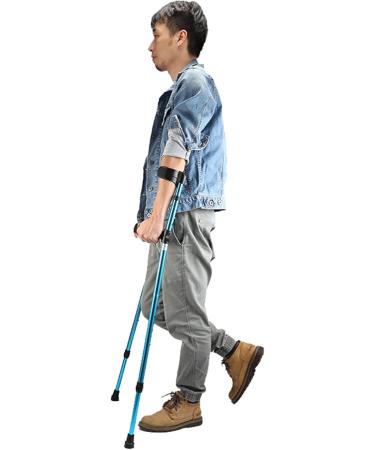 Adjustable Walking Forearm Crutches Stick for Adult Patients Lightweight Aluminum Non-Slip Medical Crutches Portable Travel Crutches (Blue) (Color : 1 Stick) anniversary Lucky Star Chaser of Light 1 Pair - Buy Online on GoSupps.com