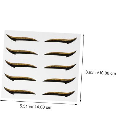OHPHCALL 20 Pairs Eyeshadow Stickers Eyeliner Stickers Makeup Stickers for Eye Winged Eyeliner Stencil Glue - Buy Online on GoSupps.com