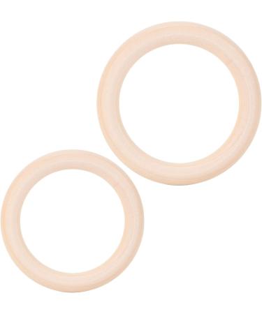 ZPHYD 20 Handmade Wooden Bite Rings for DIY Jewelry - Natural Accessories for Toddler Teething - Buy Online on GoSupps.com