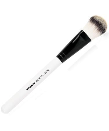 Titania Professional Makeup Brush - Large Wide Rounded Tip with Wooden Shaft - Easy Makeup Foundation Applicator - For Teens & Women