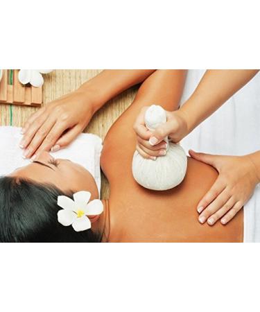Herbal Massage Compress Ball Body Spa Thai Face Aroma Essential Oil Pain Relax Natural Healing Big Size 200g (7.05 Oz)