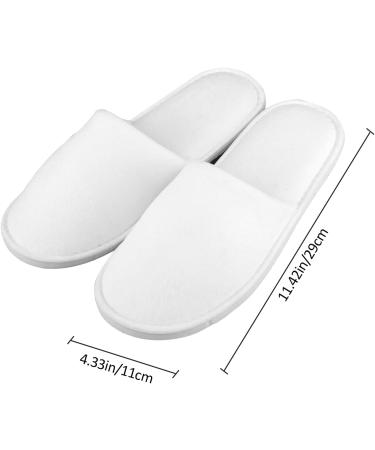 5 Pairs Disposable Slippers White Non-Slip Closed Toe Slippers Shoes Comfortable Waffle Adult Slippers for Spa Guest Travel Hotel Nail Salon One Size C - Buy Online on GoSupps.com