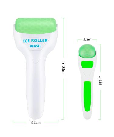 BFASU Ice Roller Set - 2 PCS Face Roller & Mini Eye Roller for Puffiness & Pain Relief (Green) - Buy Online on GoSupps.com