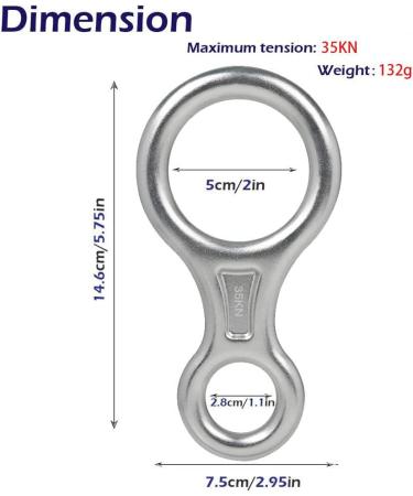 35 KN Reverse Gear - Lightweight 7075 Aluminum Automatic Lowering for Outdoor Recreation & Climbing - Double Rope Descent - Buy Online on GoSupps.com