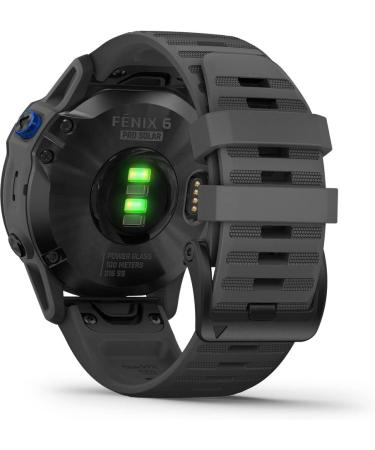 Garmin Fenix 6 Pro Solar Smartwatch Bundle - Black/Slate Gray with Screen Protector - Buy Online on GoSupps.com