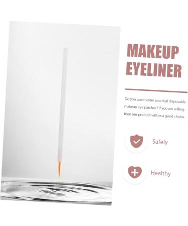 OHPHCALL 100pcs Disposable Eyeliner Brush Makeup Eyeliner Wand Eye Makeup Applicator Mini Tools White Nylon - Buy Online on GoSupps.com