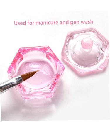 Hexagonal Dappen Dish Cup Crystal Glass Glassware Tool for Nail Art Manicure Care Nail Art Tools Nail Art Supplies Nail Tools - Buy Online on GoSupps.com