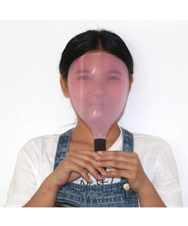 VIPolish Plastic Hairspray Face Shield - Barber Hair Salon Stylist Haircut Makeup Protector with Sponge Handle (Random Color) - Buy Online on GoSupps.com