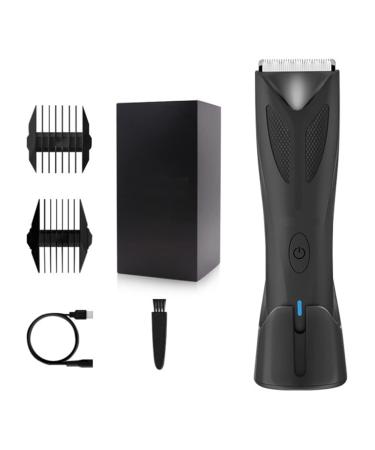 1Set Rechargeable Electric Hair Clipper Beard Trimmer Black Electric Shaver Groin Body Hair Shaving
