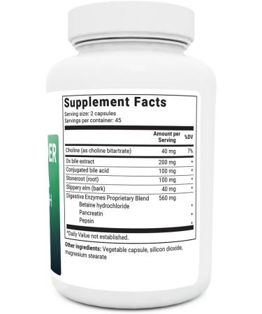 Dr. Berg's Gallbladder Formula with Purified Bile Salts - 90 Capsules for Improved Digestion & Nutrient Absorption - Buy Online on GoSupps.com
