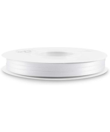 Humphrey's Craft 1/8 Inch White Double Faced Satin Ribbon - 50 Yards | Ideal for Crafts, Gift Wrapping, DIY, Sewing, and Decoration - Buy Online on GoSupps.com