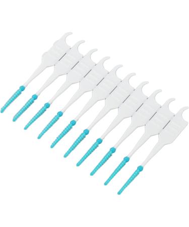 TOPINCN 200Pcs Interdental Brush Set - Professional Toothpick Flossing Tool with Portable Case (Mint Green) for Effective Dental Care - Buy Online on GoSupps.com