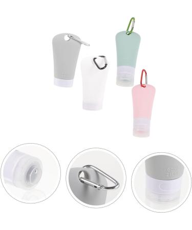 DOITOOL 4 Pcs Shampoo Squeeze Bottles with Keychain Travel Empty Lotion Bottle Bottled Combination Filling - Buy Online on GoSupps.com