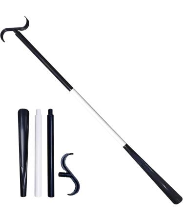 IMBRUB Sock Helper for Seniors - Adjustable Extension Aid & Shoe Opener | Multi-functional Black & White Sock Dressing Tool for Pregnant Women - Buy Online on GoSupps.com
