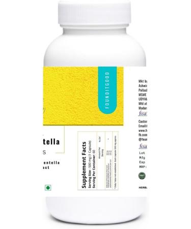 FounditGood FiG Nutra Ginkgo-Centella Capsules | Brain Health Supplement for Focus and Memory | Powerful Blend of Ginkgo biloba Leaf Extract and Centella asiatica Leaf Extract | 60 Veg Capsules - Buy Online on GoSupps.com