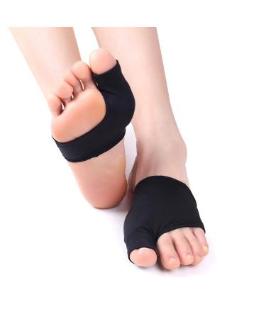 Bunion Relief Sleeve Compression Support Breathable Big Toe Separator Stretchy Skin Friendly Bunion Brace Sock for Outdoor (S(35 39yd)) S(35 39yd) Black