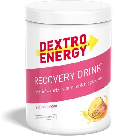Dextro Energy Recovery Drink Tropical (356g) electrolyte powder with magnesium vitamin E C B1 B2 B3 B6 B12 folic acid pantothenic acid 3: 1 carbohydrate protein mix muscle regeneration 356 g