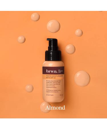Buy Tinted Moisturizer for Face - 50ml | SPF 30 BB Cream with Vitamins | Lightweight Skin Tint for All Skin Types - Almond | Dewy Finish & Easy Blend - Buy Online on GoSupps.com