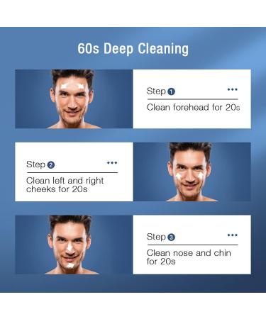 TOUCHBeauty Men's Facial Brush Set | Waterproof Face Scrubber Exfoliator Device | Black TB-1487M-05 with 6 Replacement Heads - Buy Online on GoSupps.com