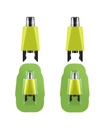 Replacement Heads Compatible with Philips Norelco OneBlade for Nose & Ear and Eyebrows (2 Pack)