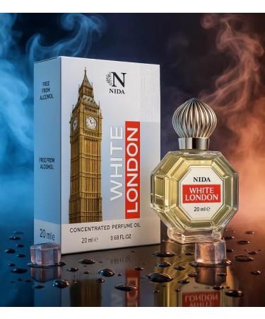 N.I.D.A. White London Concentrated Attar Perfume Oil Vegan Attar Alcohol-Free 20 ml