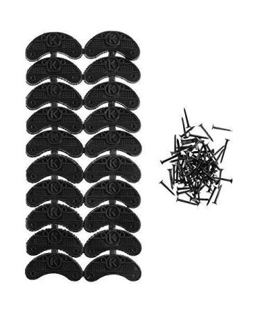 Generic BCP Black Aps Tips Sole Hlacement with Nails 11 Piece Set 10 Count
